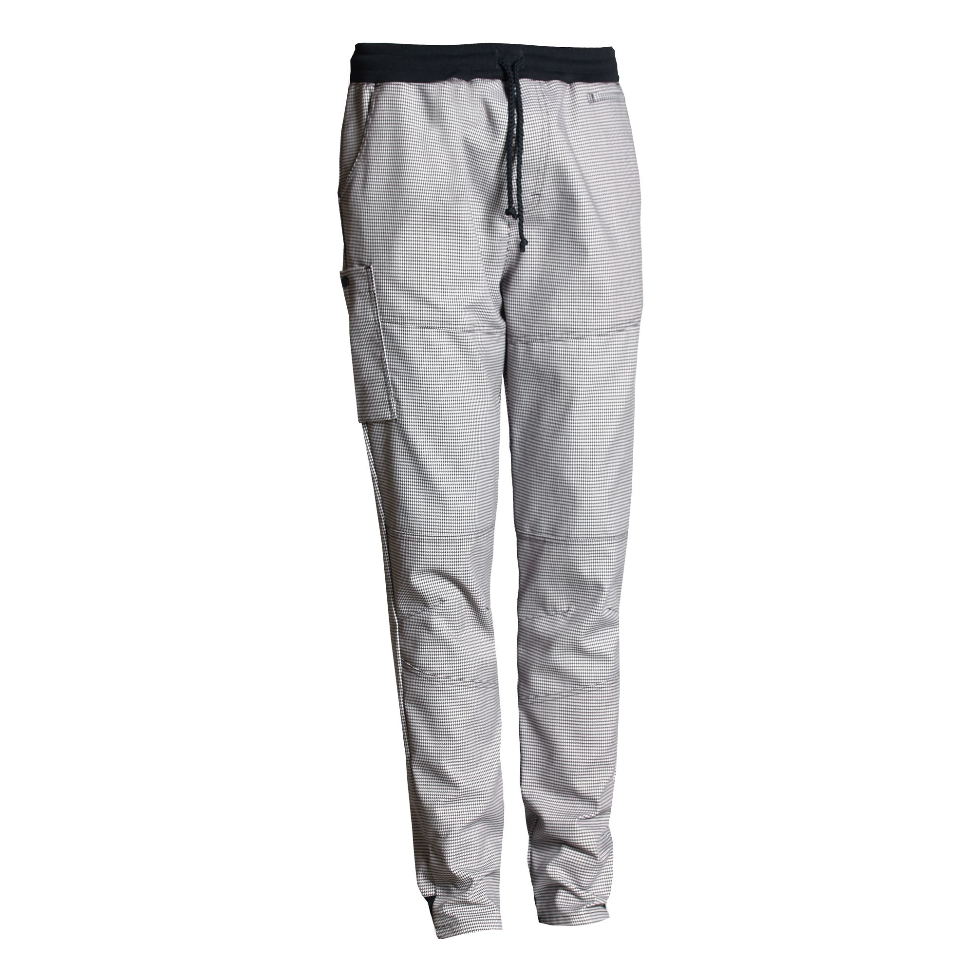 Nybo Sort-Hvid Pepita Unisex New Nordic Casual Buks, Pull-On, Komfort