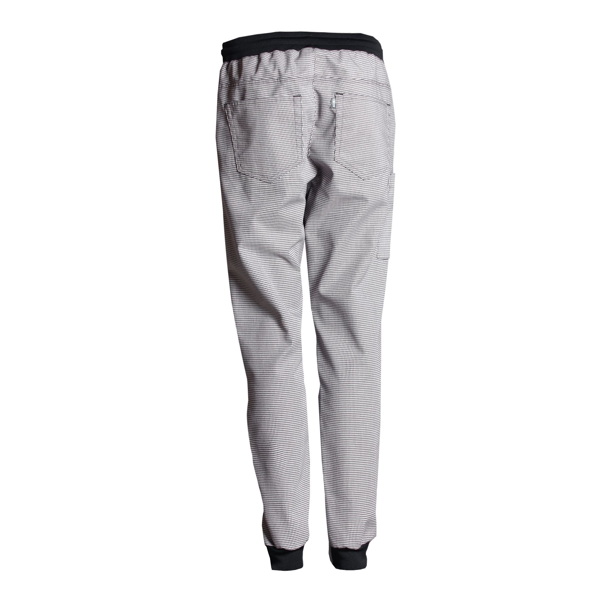 Nybo Sort-Hvid Pepita Unisex New Nordic Casual Buks, Pull-On, Komfort