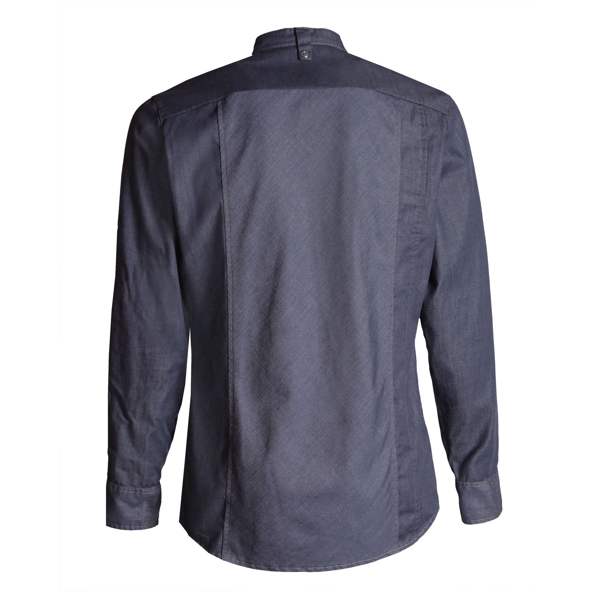 Nybo Denimblå Unisex New Nordic Gastrojacka, Långa ärmar, Elastisk komfort