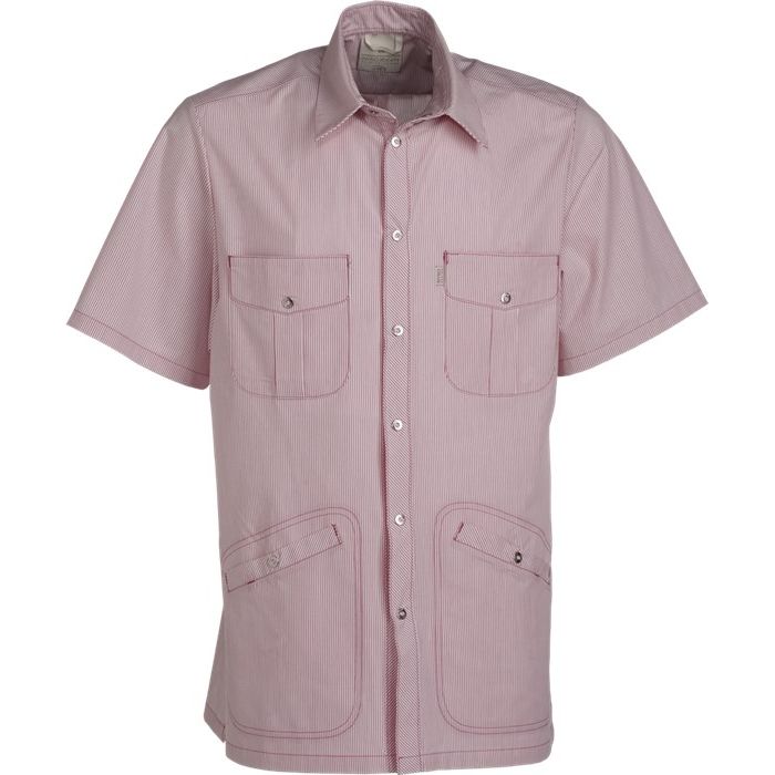 Nybo Pink Stribet Unisex Fresh Skjorte — Justerbar resår, slitstark