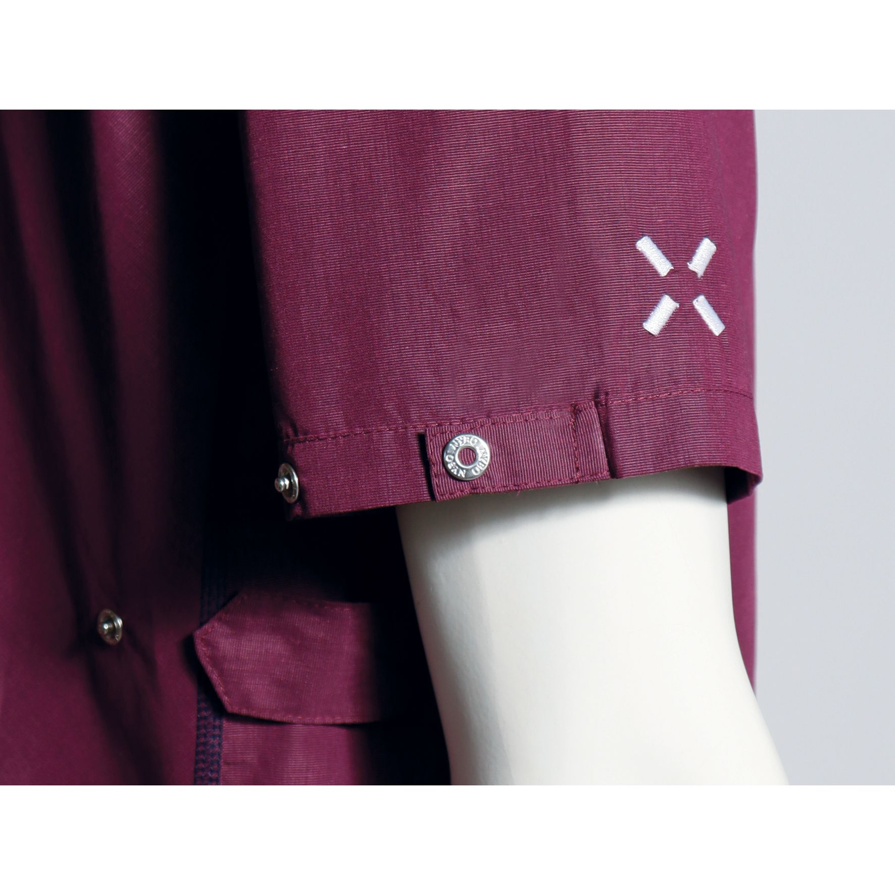 Nybo Bordeaux Unisex Sporty Tunika, rymliga fickor, justerbar