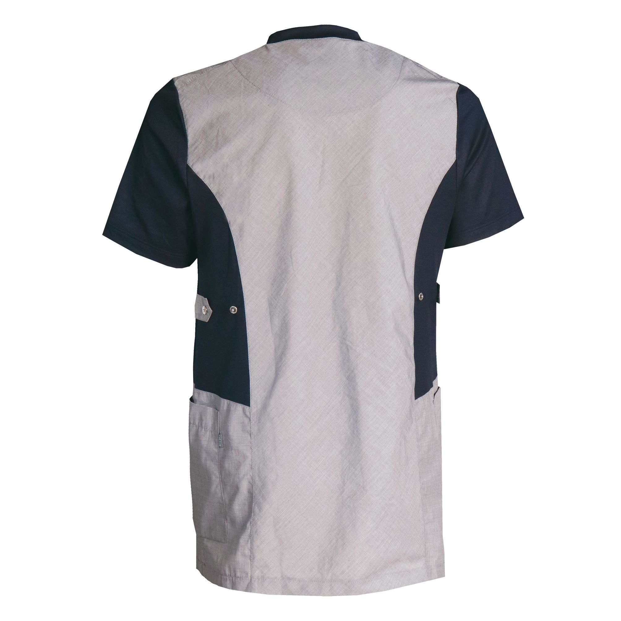 Nybo Grå Melange Unisex Sporty Mix-tunika — andningsbar, stretch och bekväm
