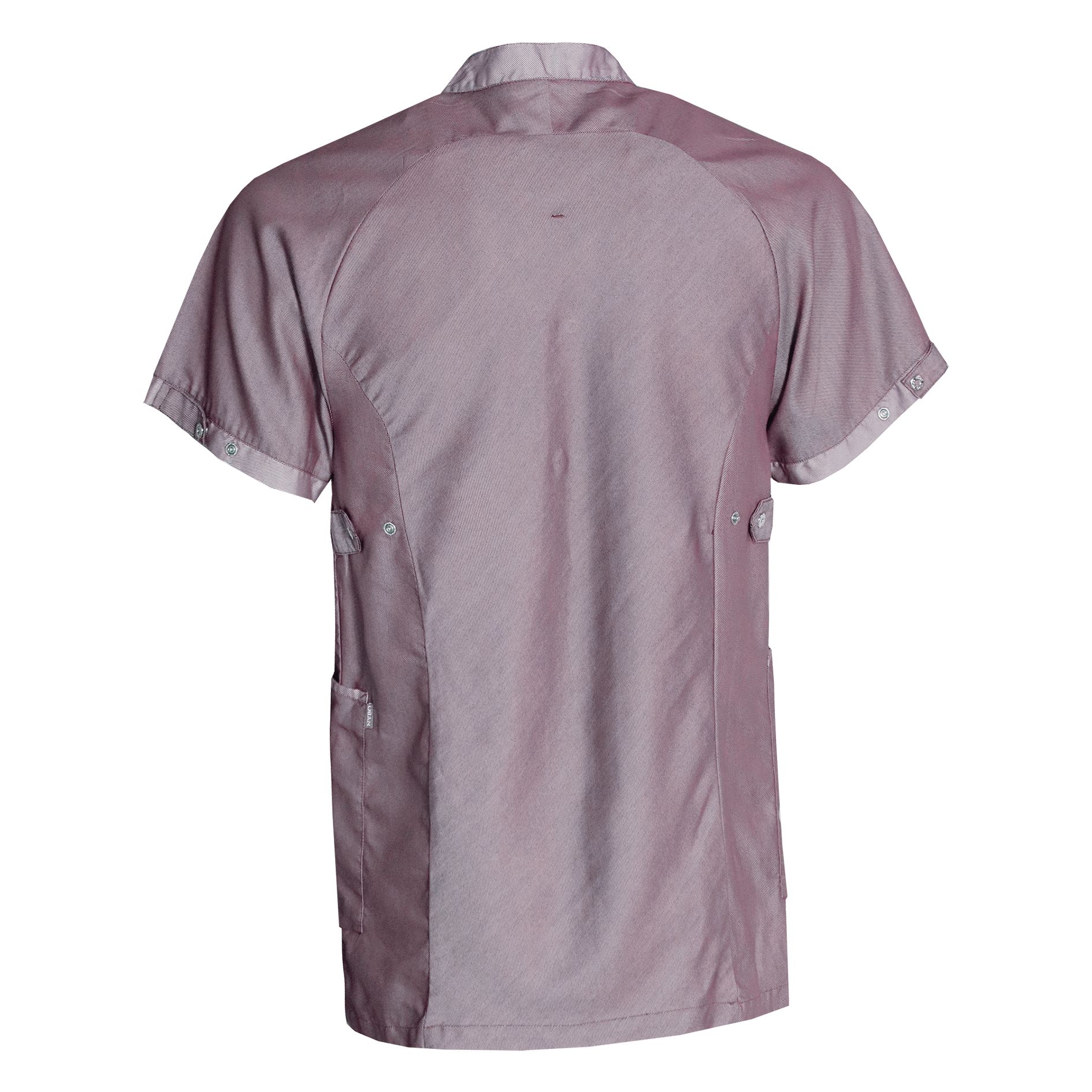 Nybo Bordeaux Unisex Comfort Skjorte/Tunika, Andningsbar, Elastisk, Slitstark