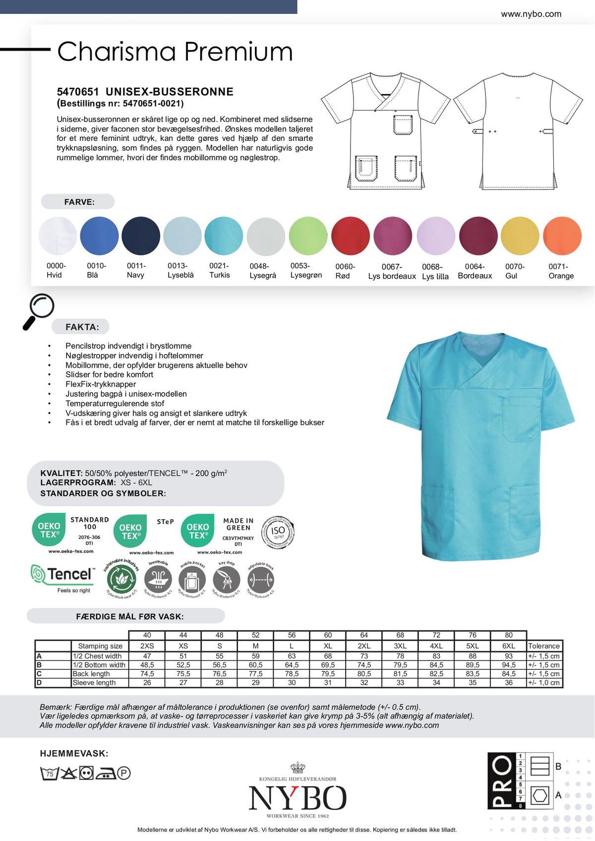 Nybo Turkos Unisex Charisma Premium Busseronne