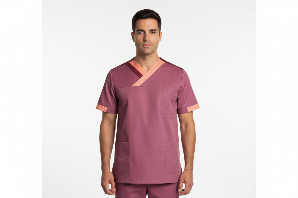 Nybo Ljus Bordeaux/Orange/Bordeaux Unisex Nova Premium bussarong — komfort, rörlighet, smarta fickor