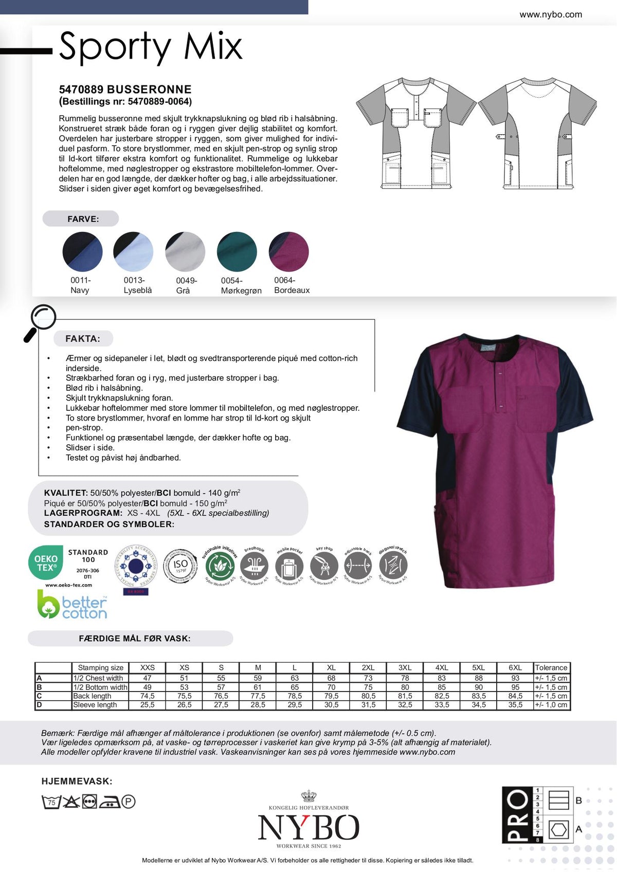 Nybo Bordeaux Unisex Sporty Mix Busseron