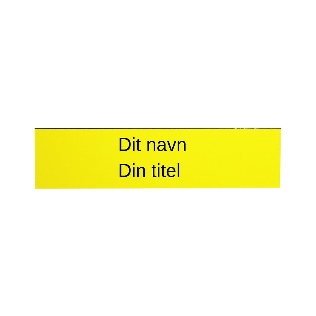 Namnskylt med militärklämma