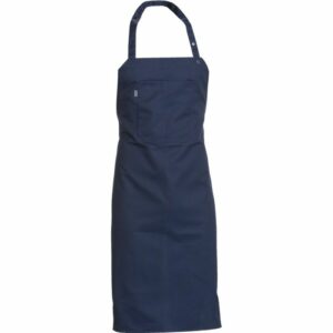 Nybo Navy Unisex-förkläde, bröstficka, kuskförkläde