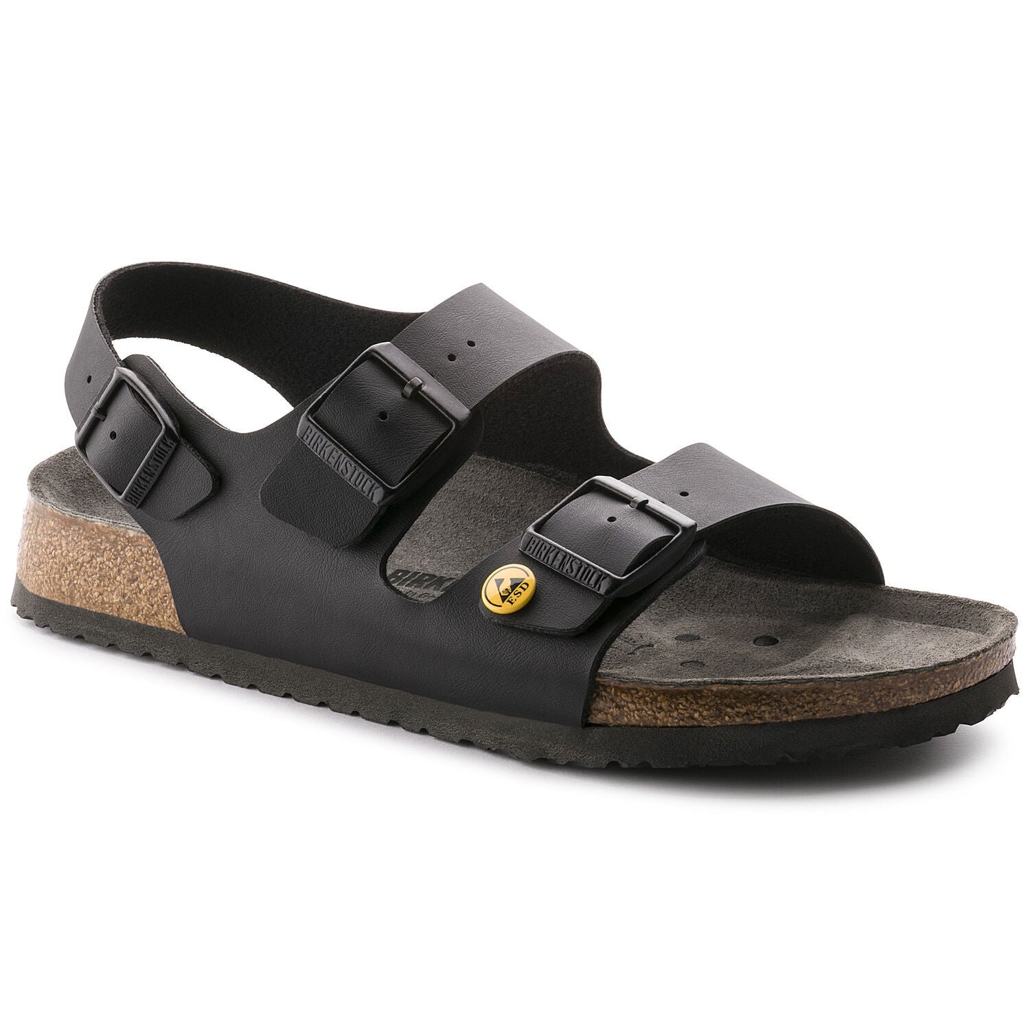 Svart Milano från Birkenstock, ESD-godkända sulor