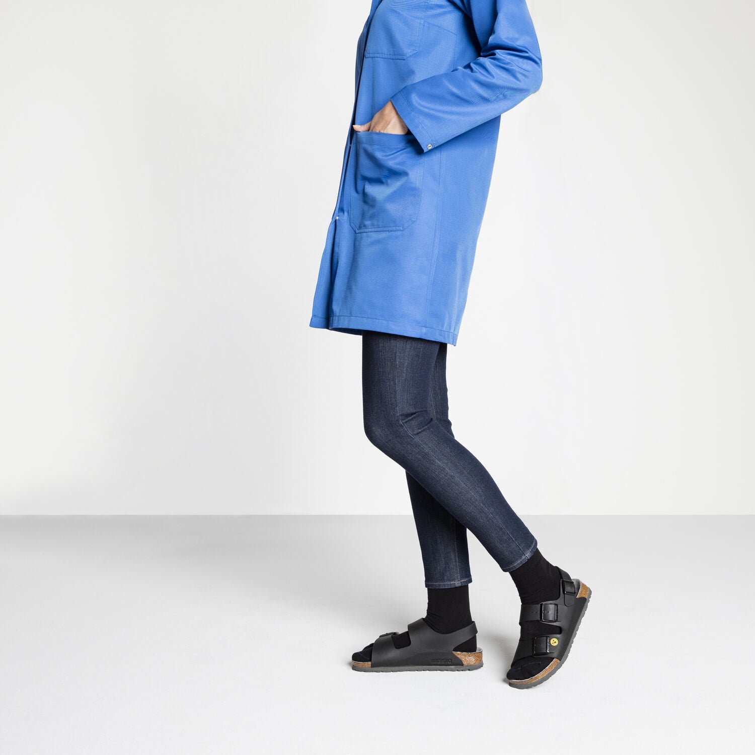 Svart Milano från Birkenstock, ESD-godkända sulor
