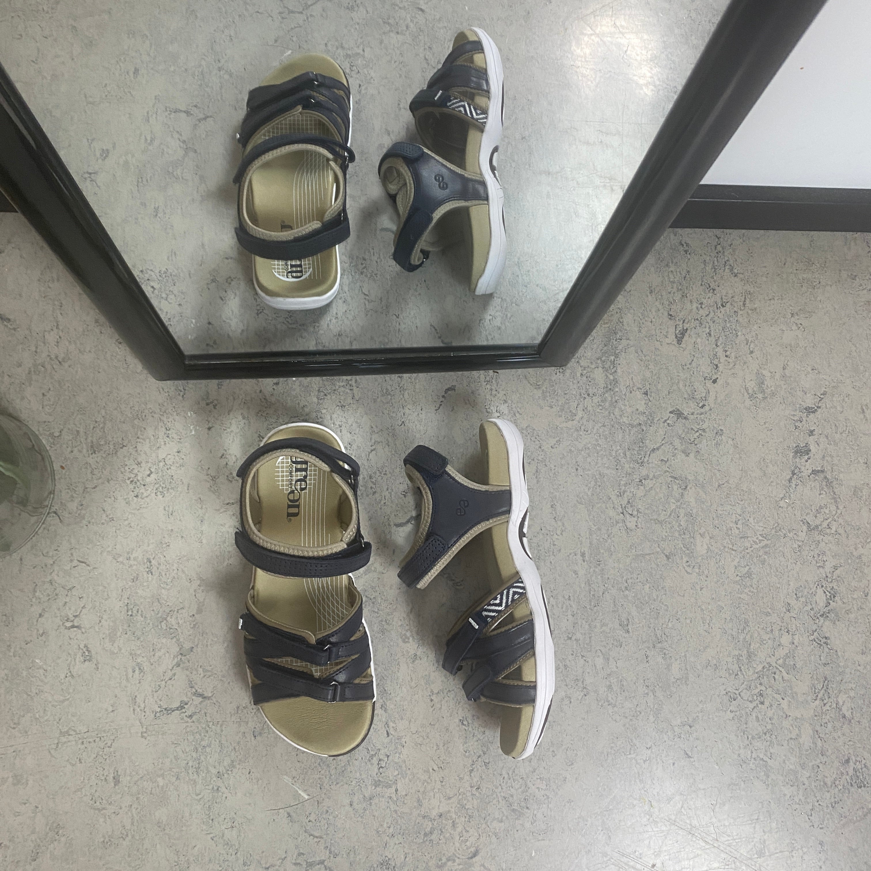 Green Comfort Corsica sandal – Marinblå