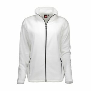 Nybo Hvid Dame Shirts &amp; Outdoor Microfleece Cardigan, Antipilling, Let Figursyet