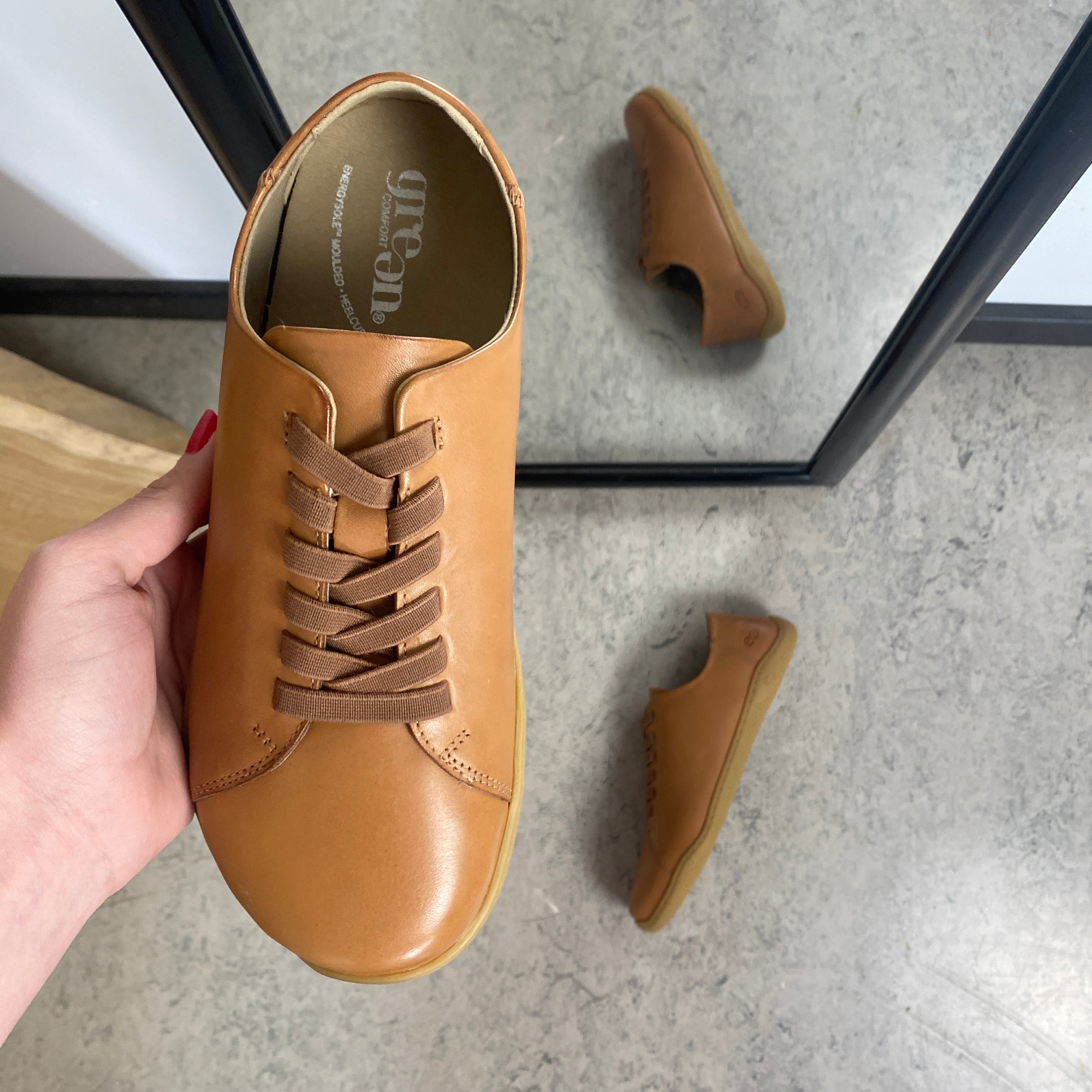 Green Comfort Leeds Lisa barfotssko i brunt – lugn komfort & naturlig gång