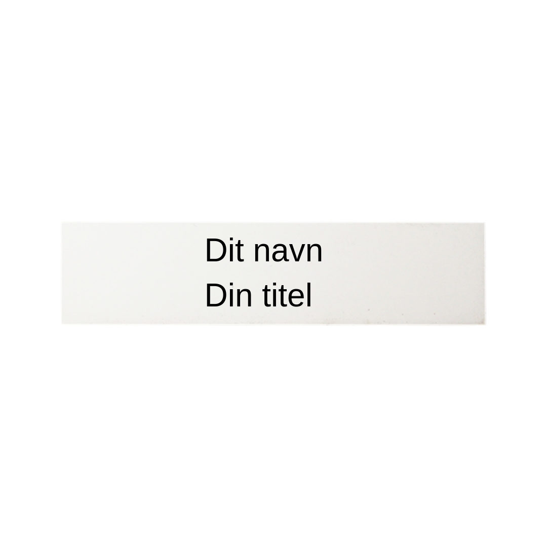 Namnskylt med militärklämma