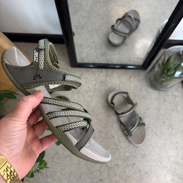 Snygg sportig lättviktsandal med fotvalvsstöd