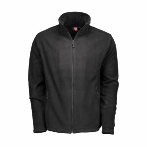 Nybo Shirts & Outdoort Micro Fleece Cardigan, Svart - Herr, Antipilling, Elastisk