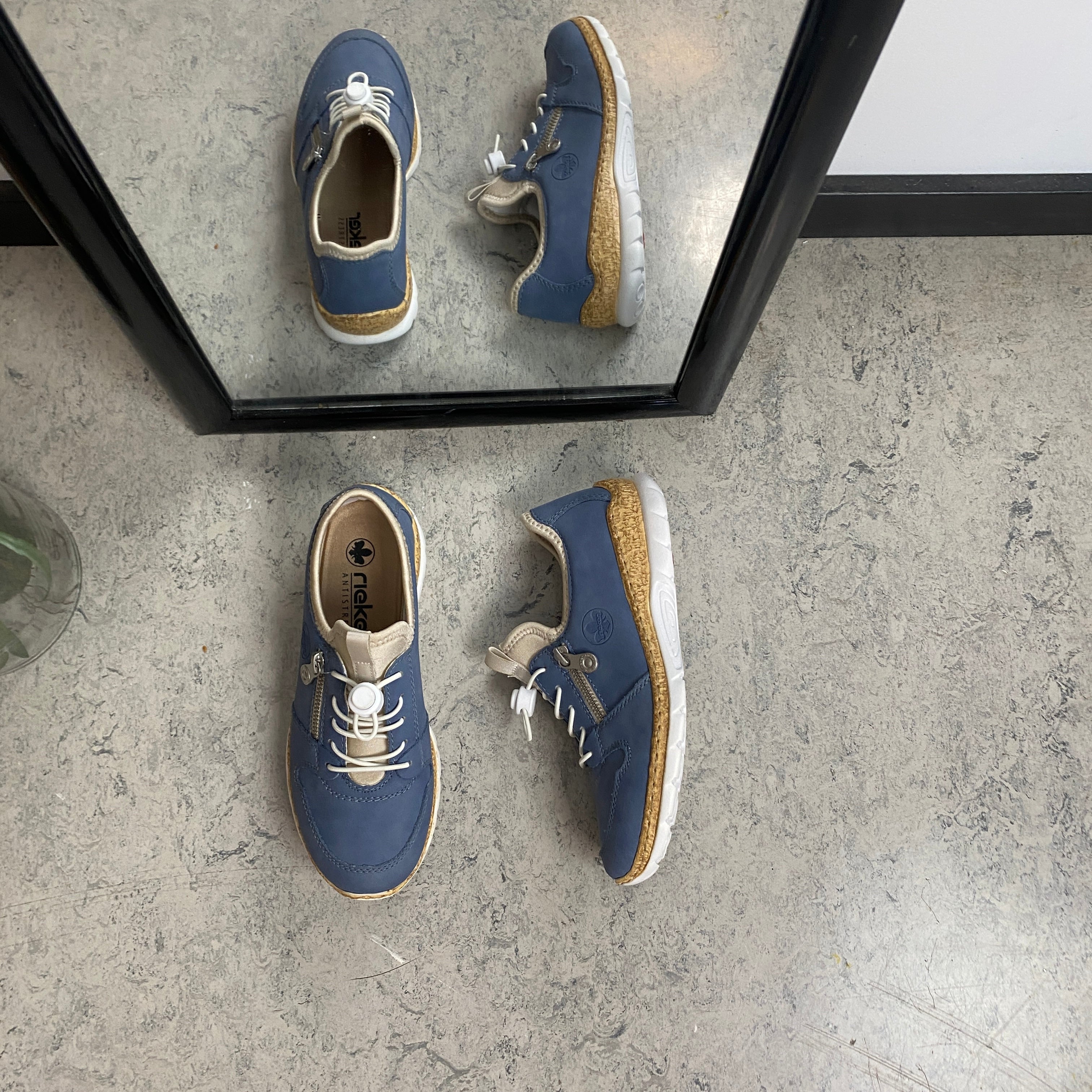 Rieker sneakers för dam – blå