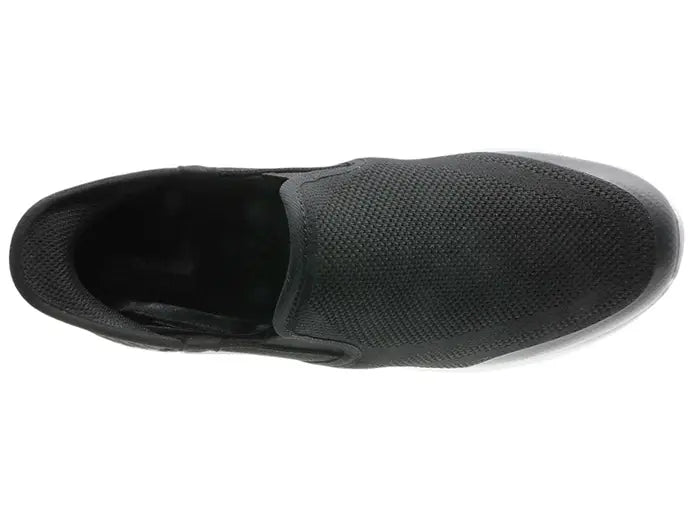 Lätt slip-on-sko i svart – med stötdämpande sula och andningsbart mesh