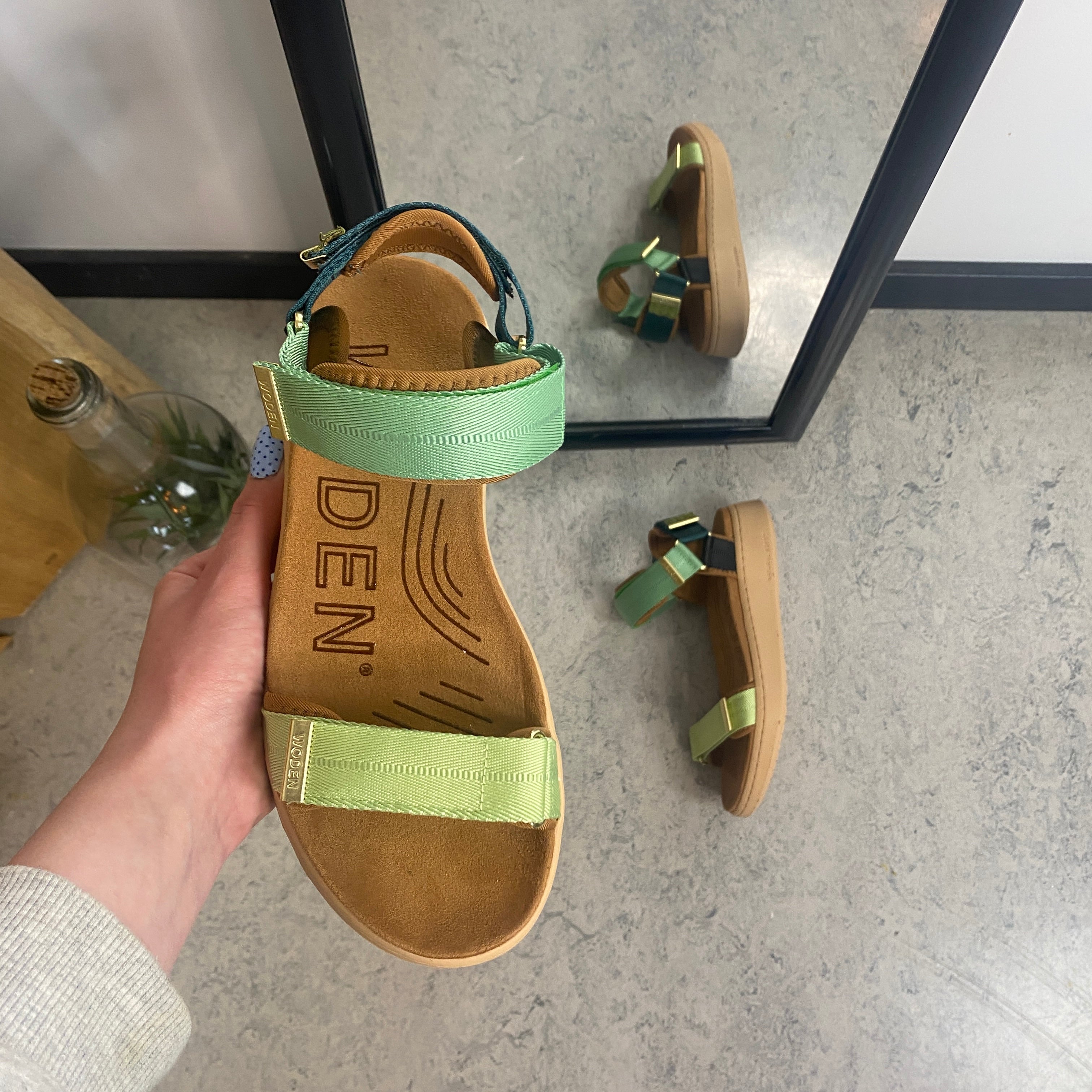 Line – Apple Green Multi – WODEN-sandal