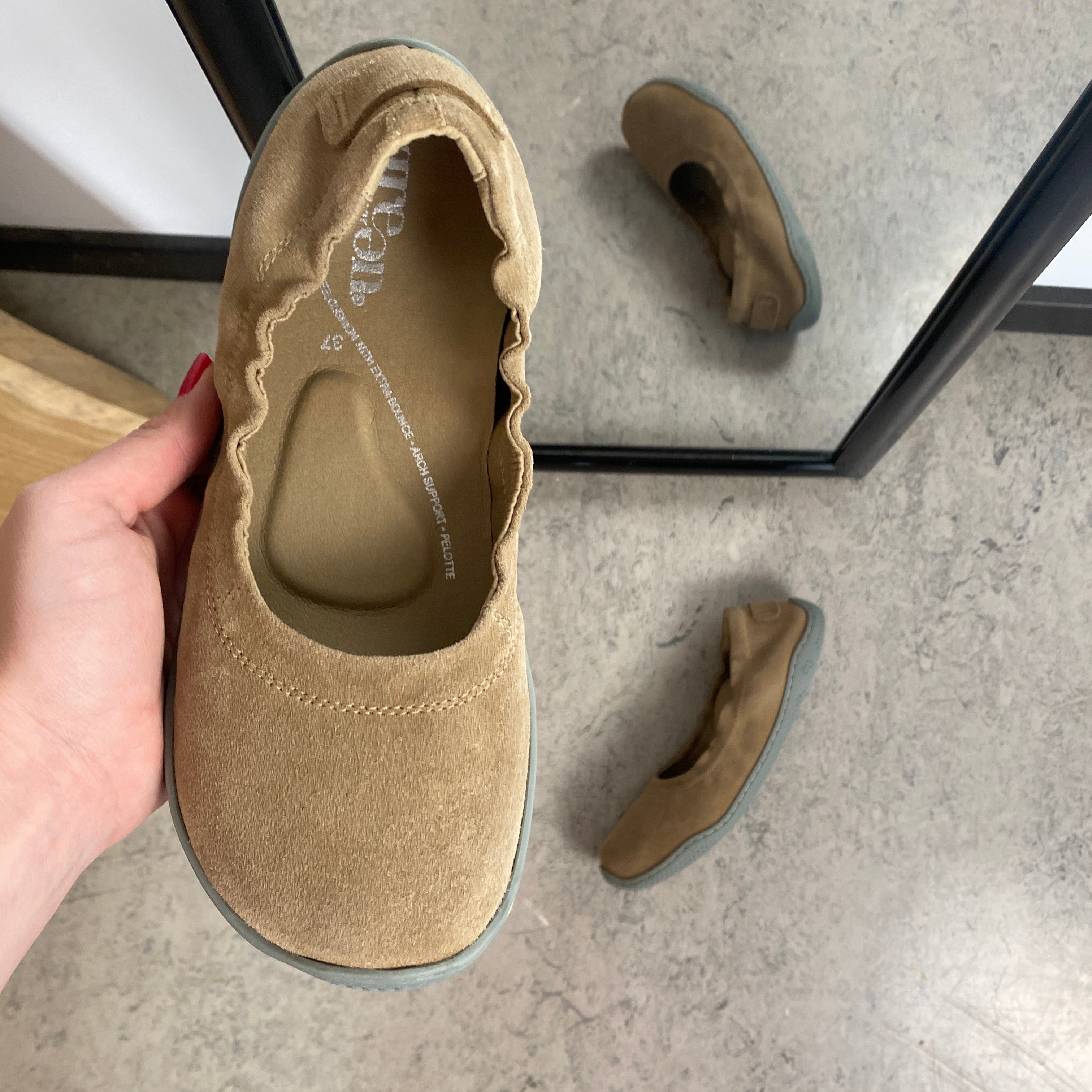 Green Comfort Leeds Lucca barfotsko sand – naturlig rörelse & flexibel komfort