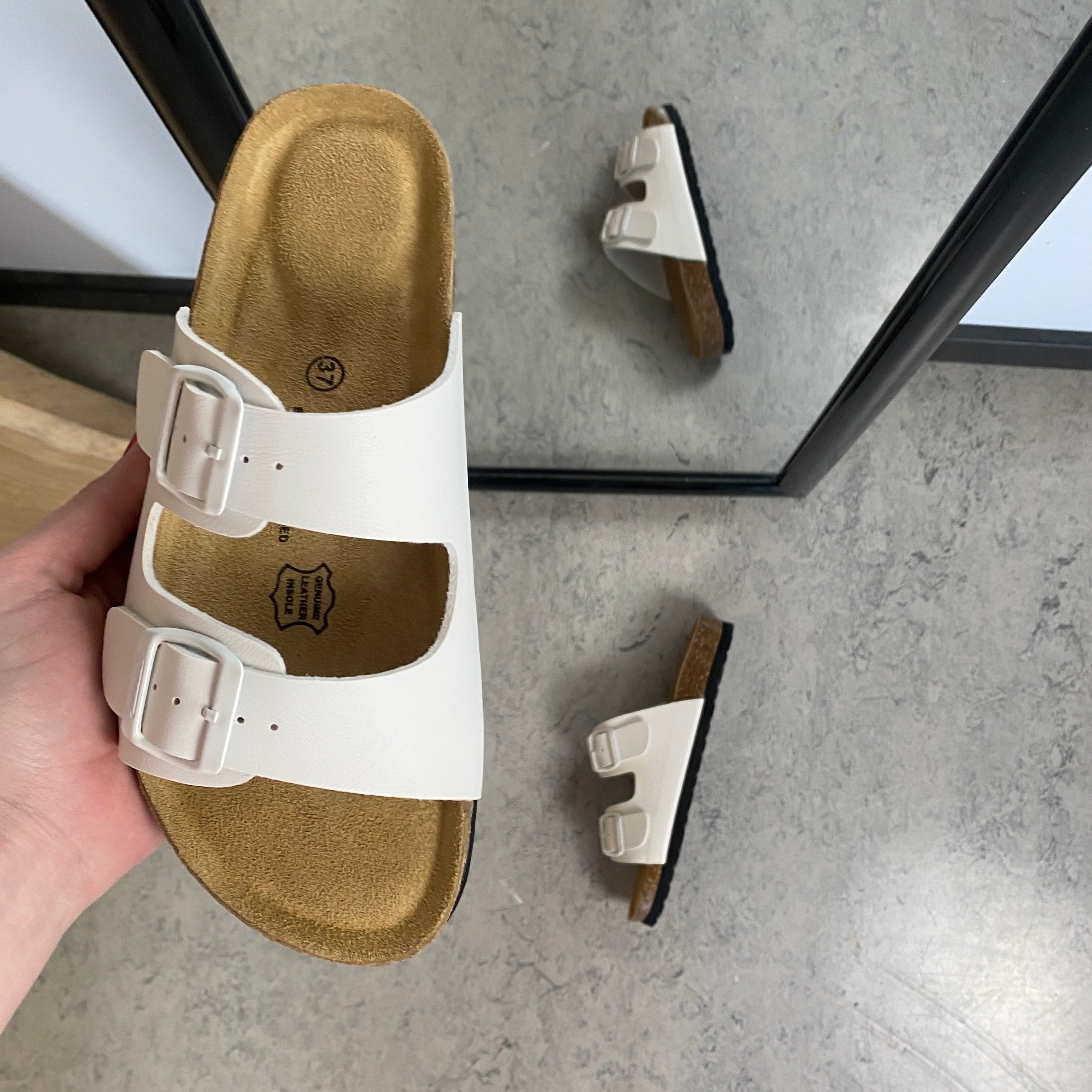 Cruz slip on sandal – Vit