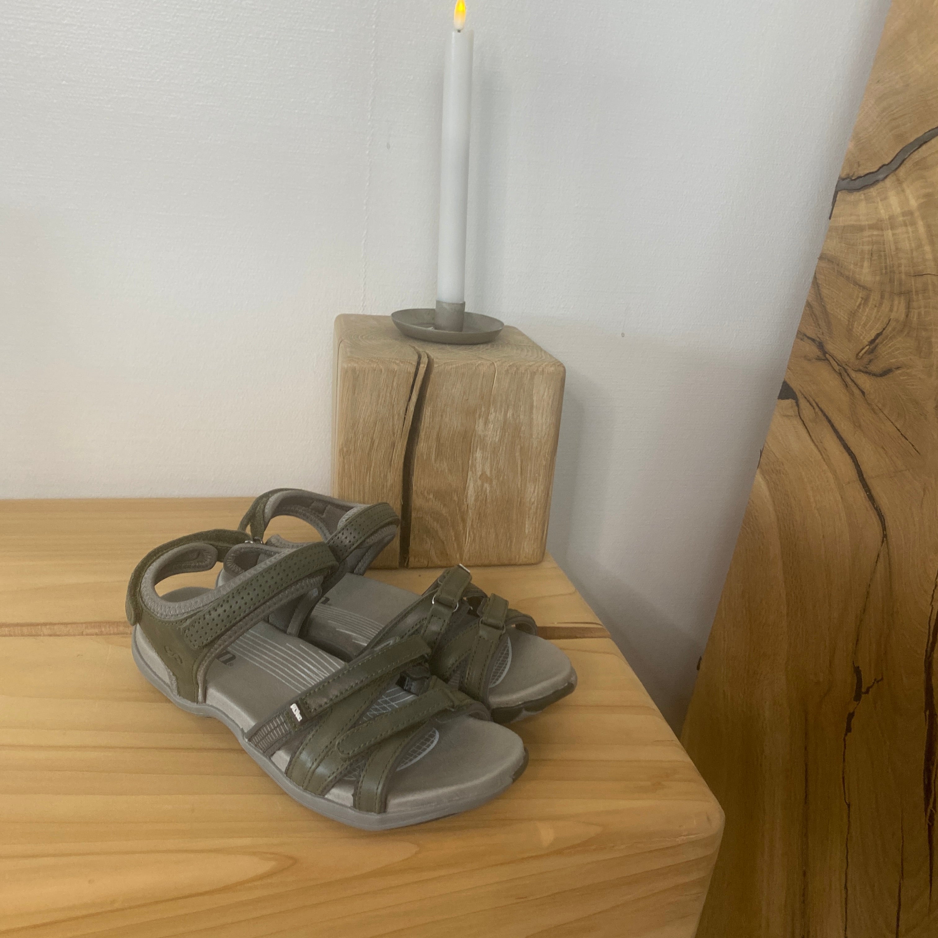 Green Comfort Corsica sandal – olivgrön