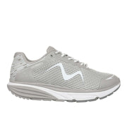 Grå og hvid MBT Colorado X dame-sneaker med rullesål og sporty mesh-overdel.