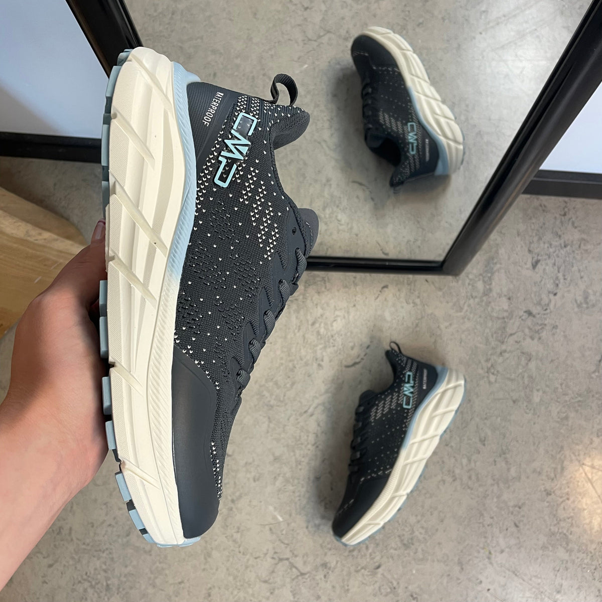 CMP Rahmsy WP – grå vattentät sneaker med stötdämpning