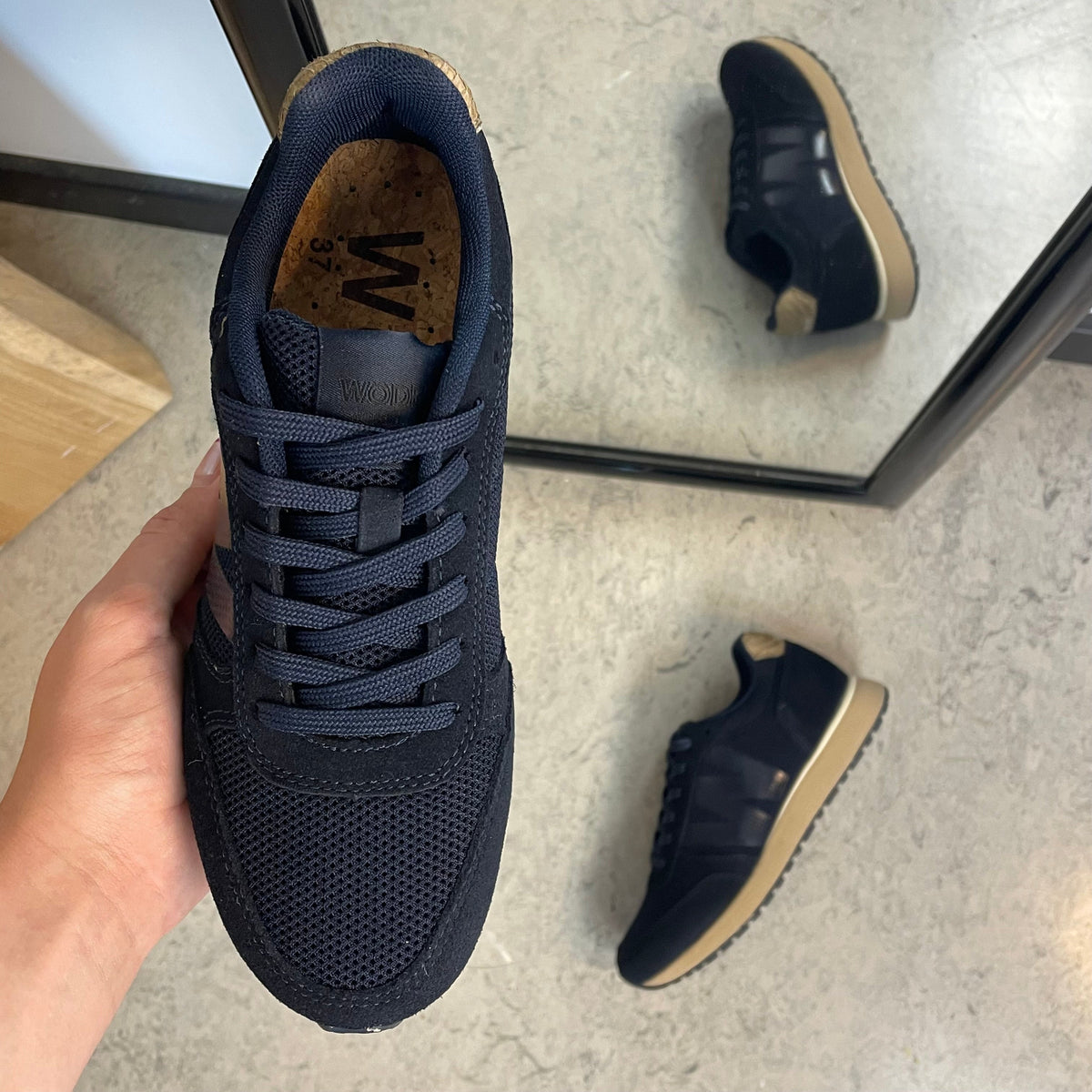 Woden Ydun Icon II – navy-sneaker med sportig komfort