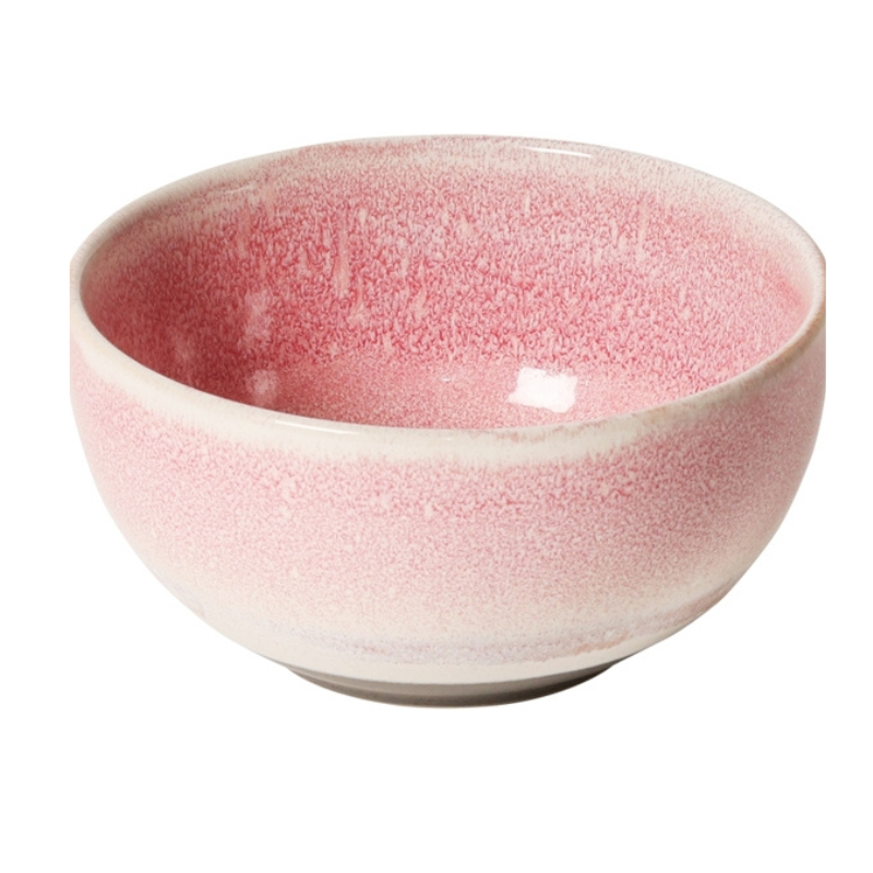 Skål, rosa/grå, 7 x Ø13 cm
