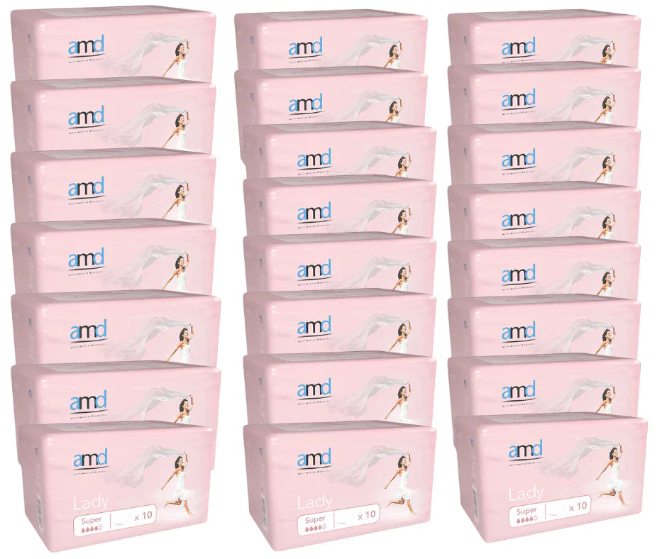 Lady Super Inkontinensbind – Storköp 30 Förpackningar (300 st.)