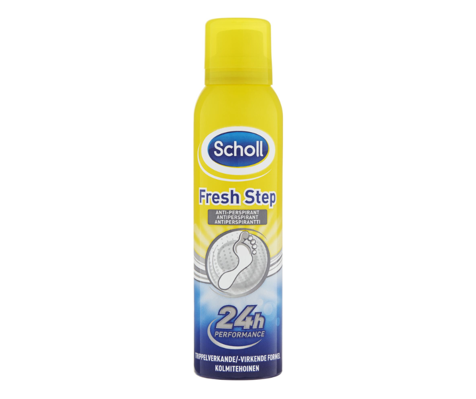 Antiperspirantsprej mot fotsvett från Scholl