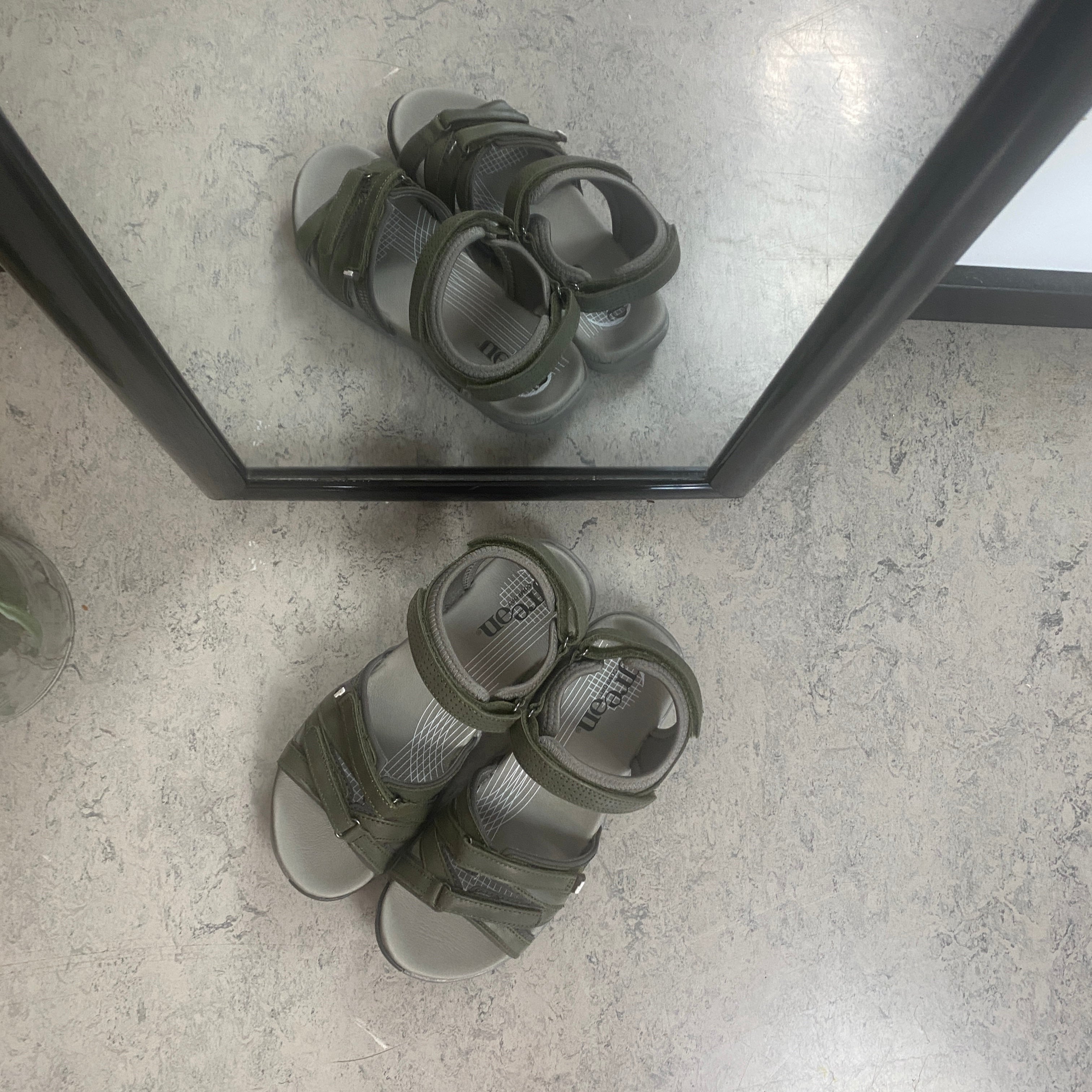 Green Comfort Corsica sandal – olivgrön