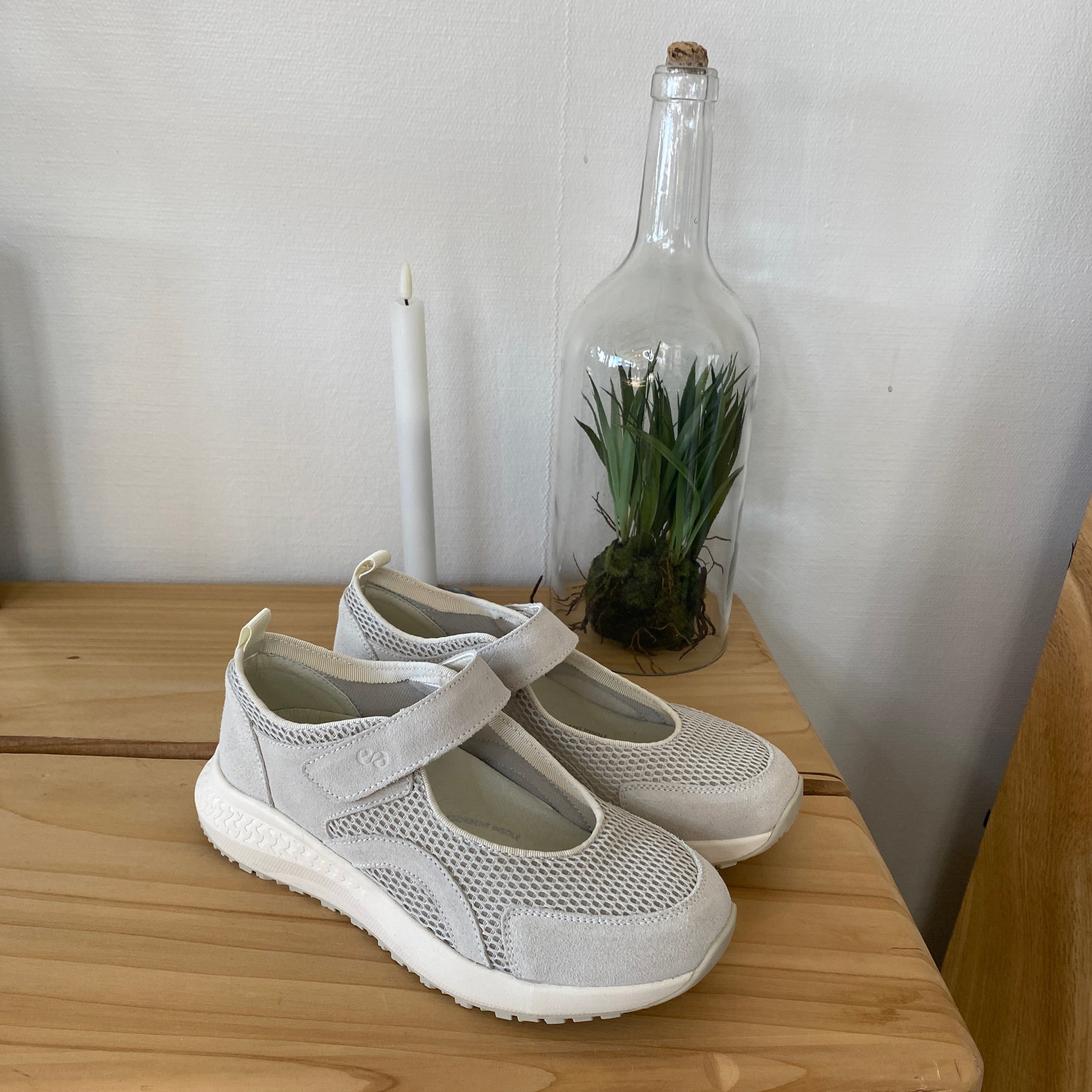 Green Comfort ballerina - ljusgrå
