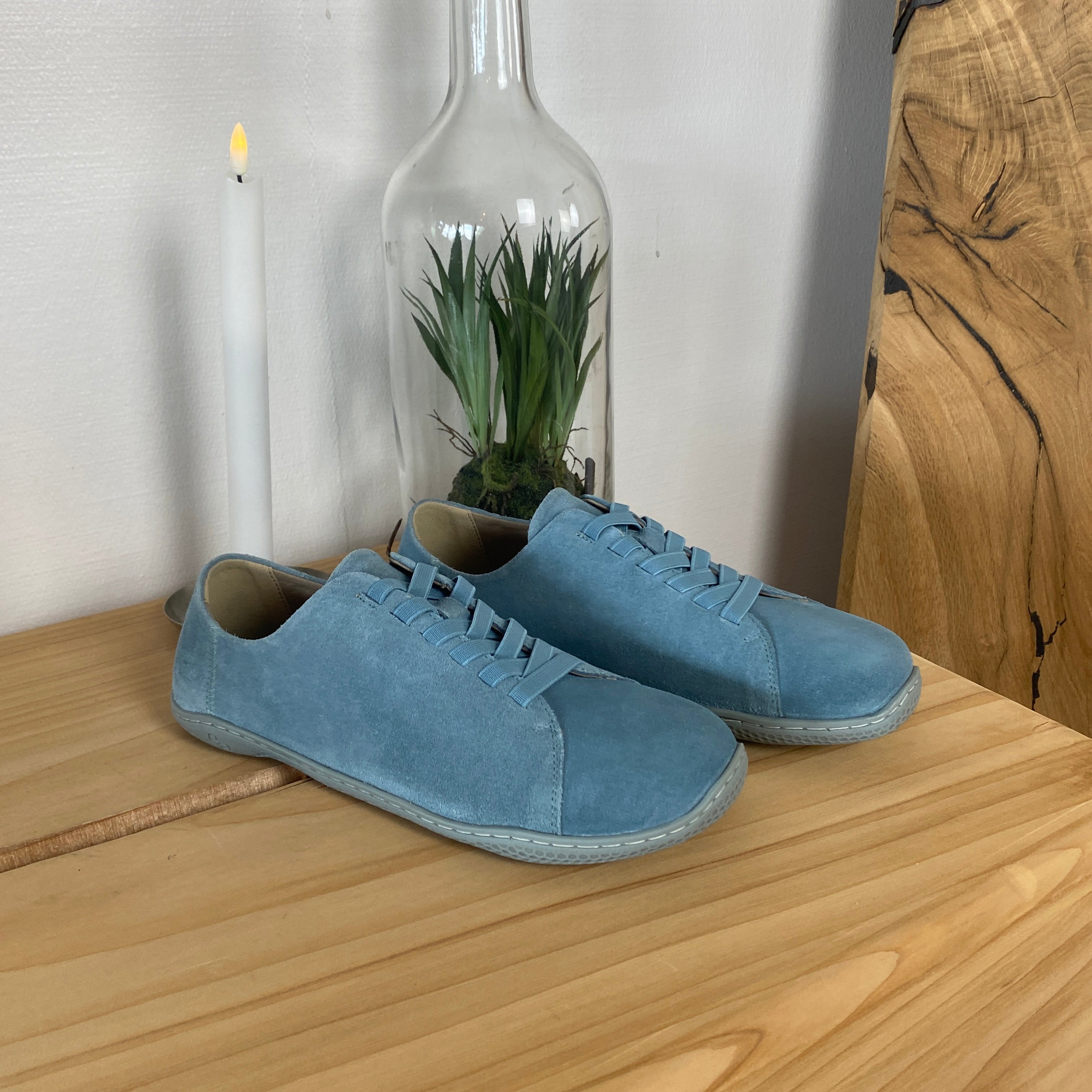 Green Comfort Leeds Lisa barfotasko i blå – flexibel komfort & naturlig rörelse