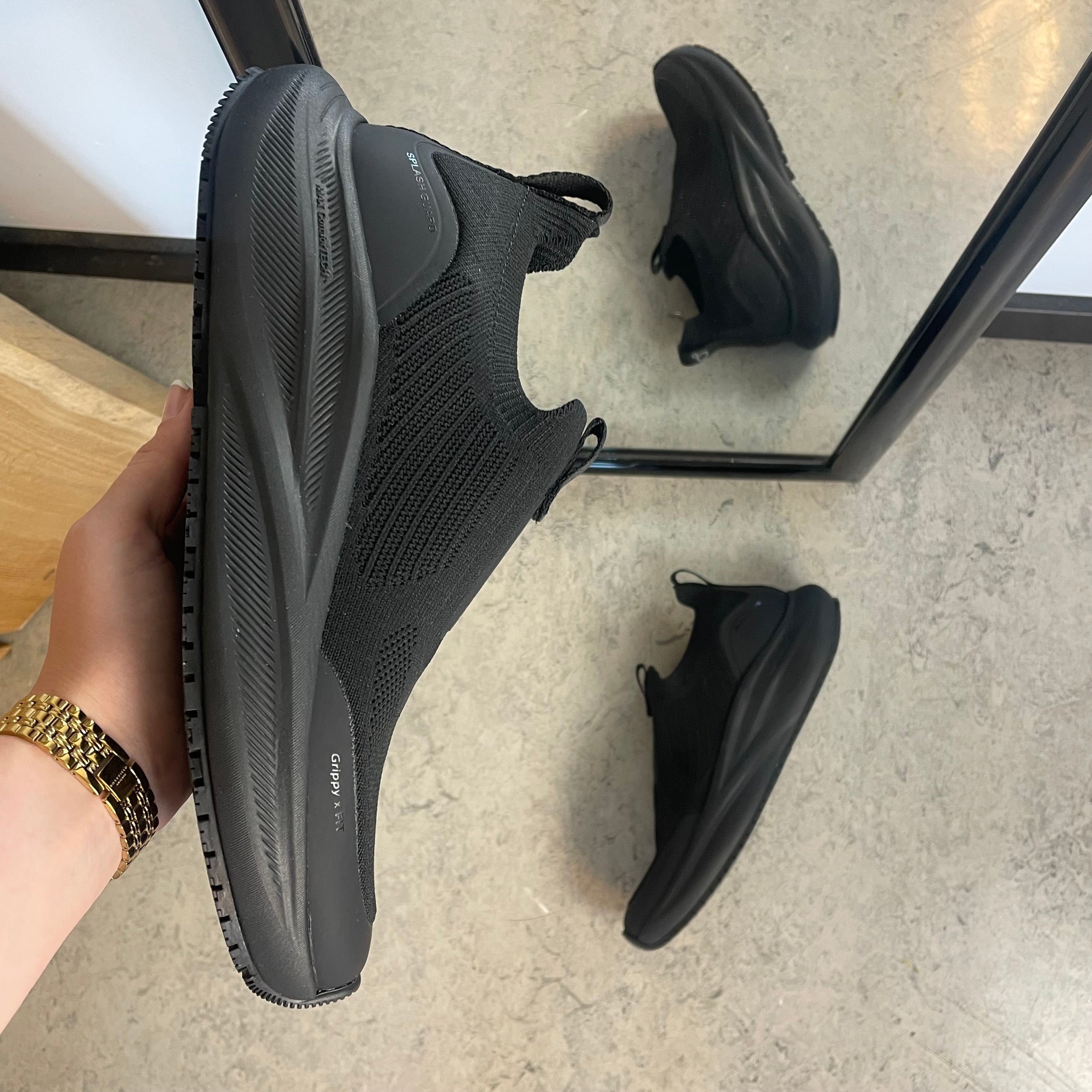 Slip-on arbetsskor med maximal komfort & halkfri sula