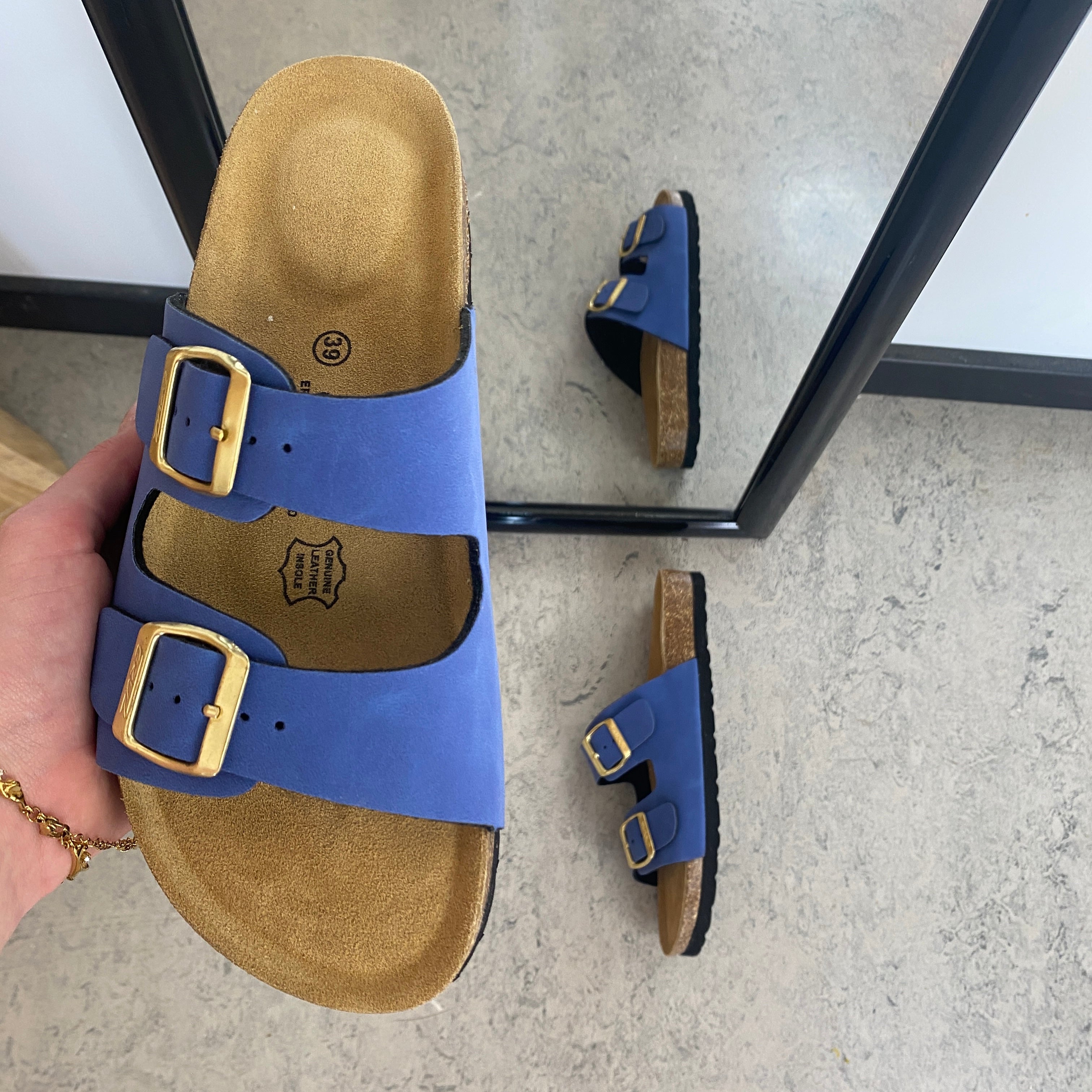 Cruz slip-on sandal – blå