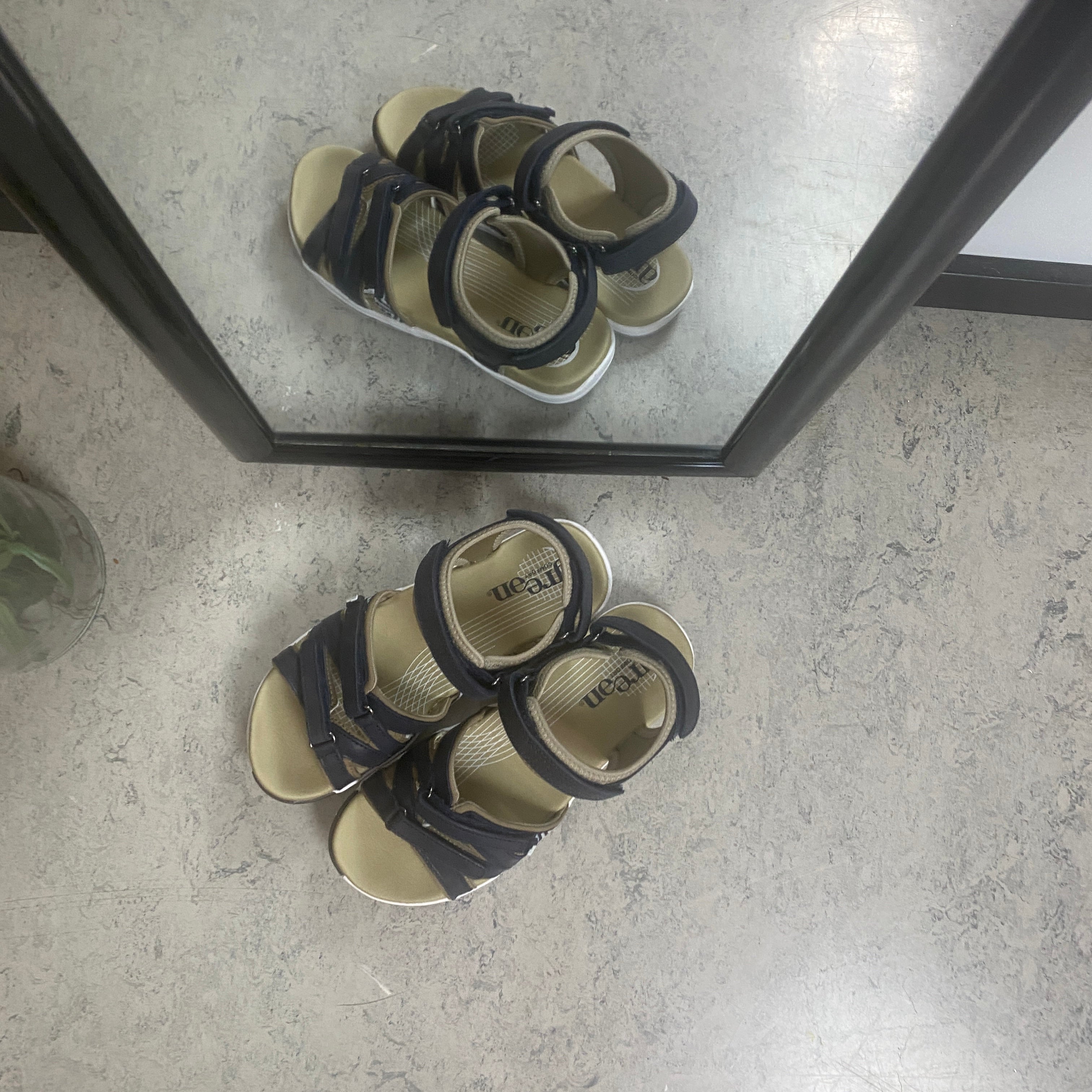 Green Comfort Corsica sandal – Marinblå