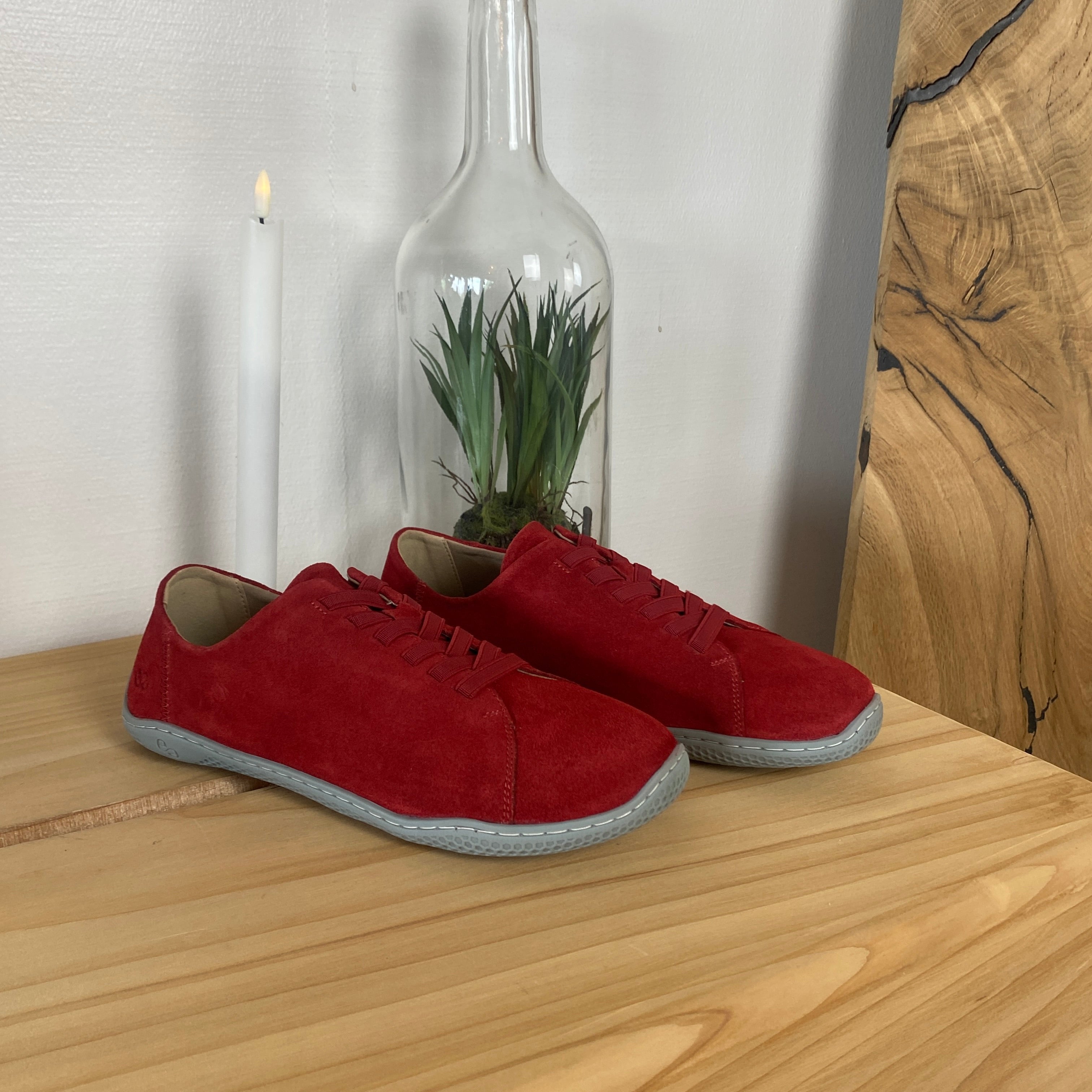 Green Comfort Leeds Lisa barfotasko i rött – naturlig komfort & flexibel passform