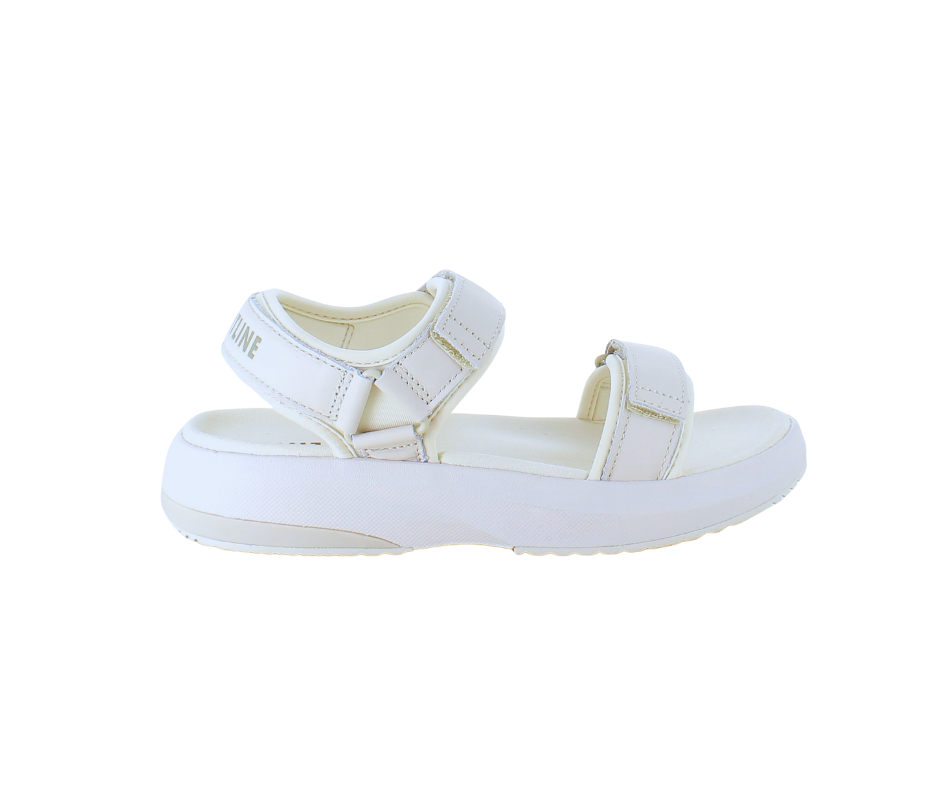 Gaitline sandal – vit med vit sula & SGL Technology™