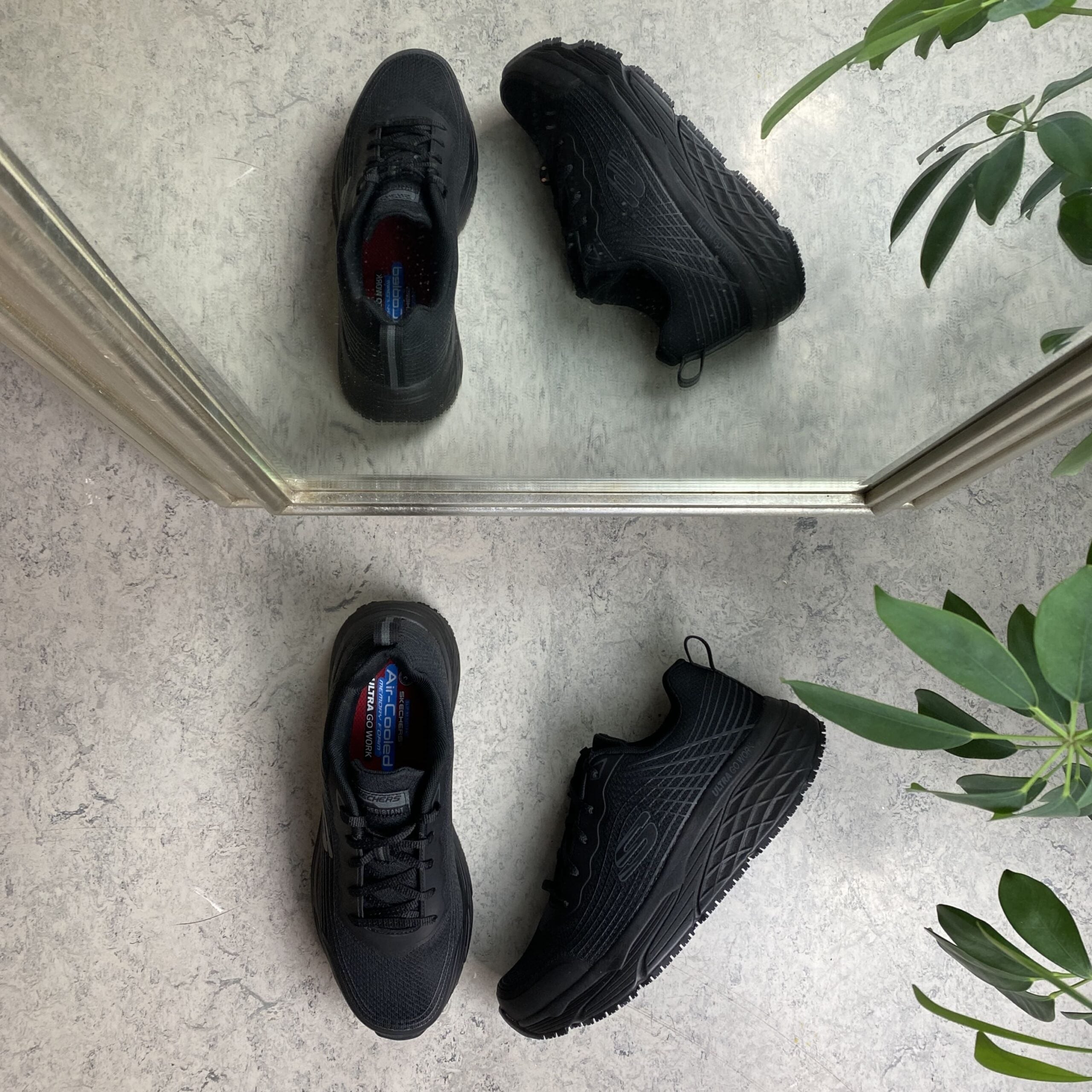 Herr Skechers Work med Max Cushioning-sulor