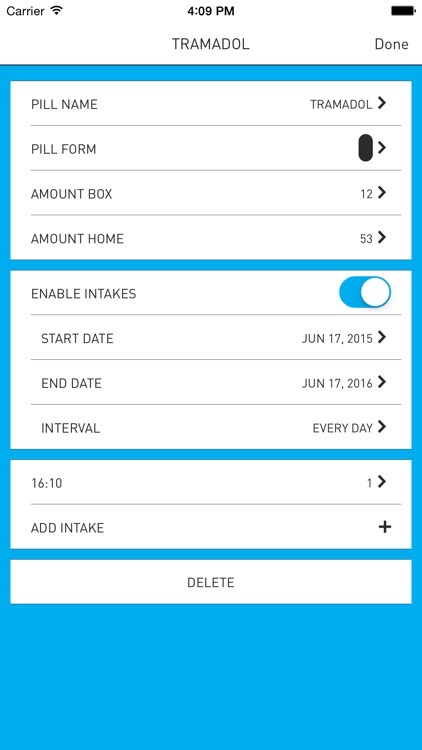 Pillerask med påminnelseapp till mobilen