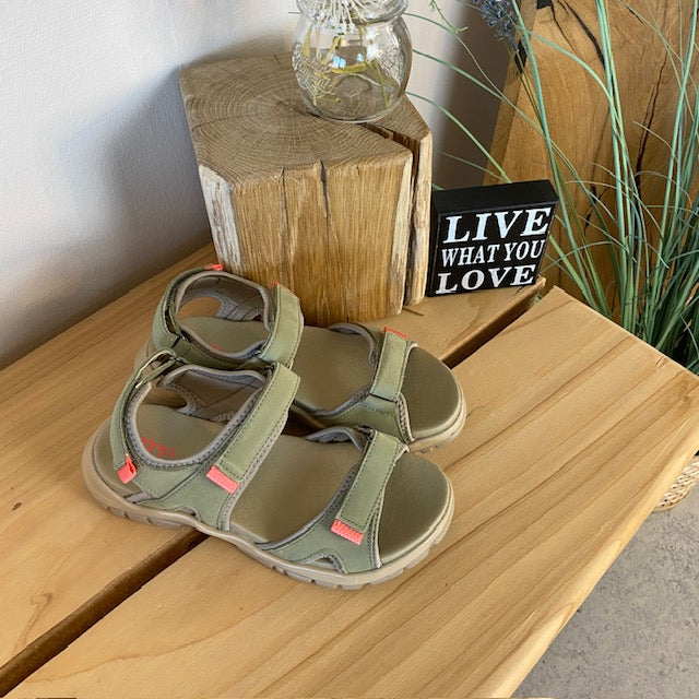Grön Green Comfort-sandal för dig som går och står många timmar