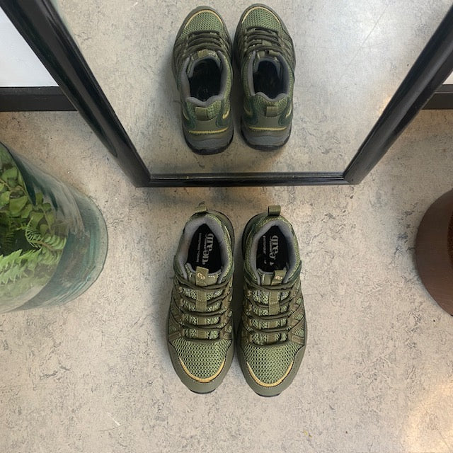 Grön Green Comfort-sko med utmärkt stötdämpning