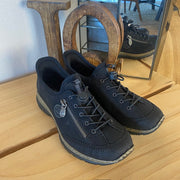 Svarta Rieker slip-on sneakers