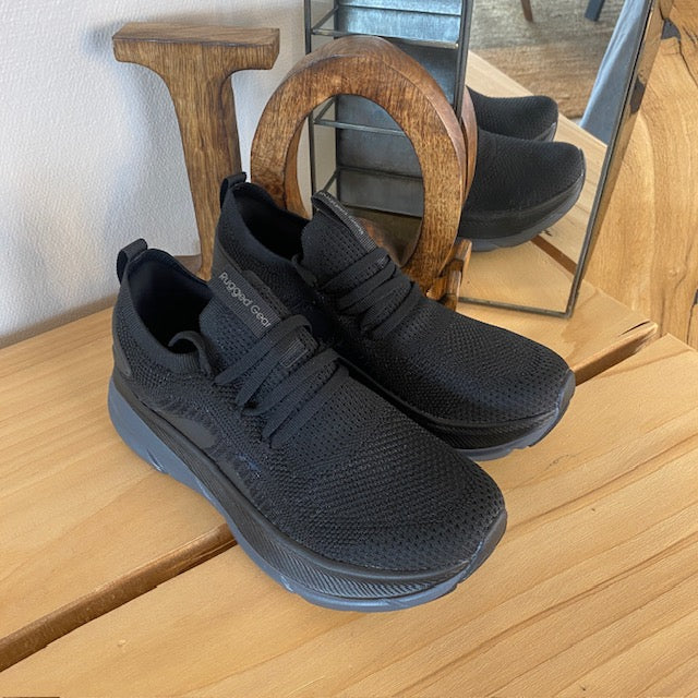 Svarta Step-on-skor från Rugged Gear