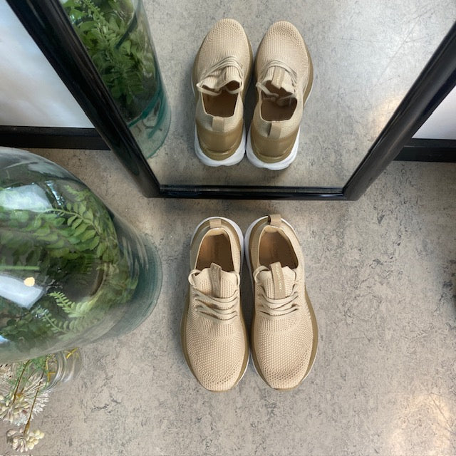 Beige Step-on-skor från Rugged Gear