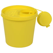 Kanylbehållare 1500 ml, gul och rund
