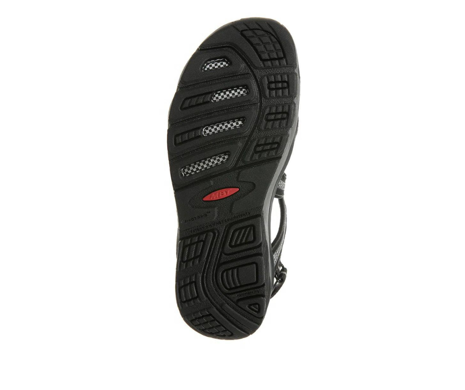 Lila 6 Black Charcoal Grey – Damsandal från MBT