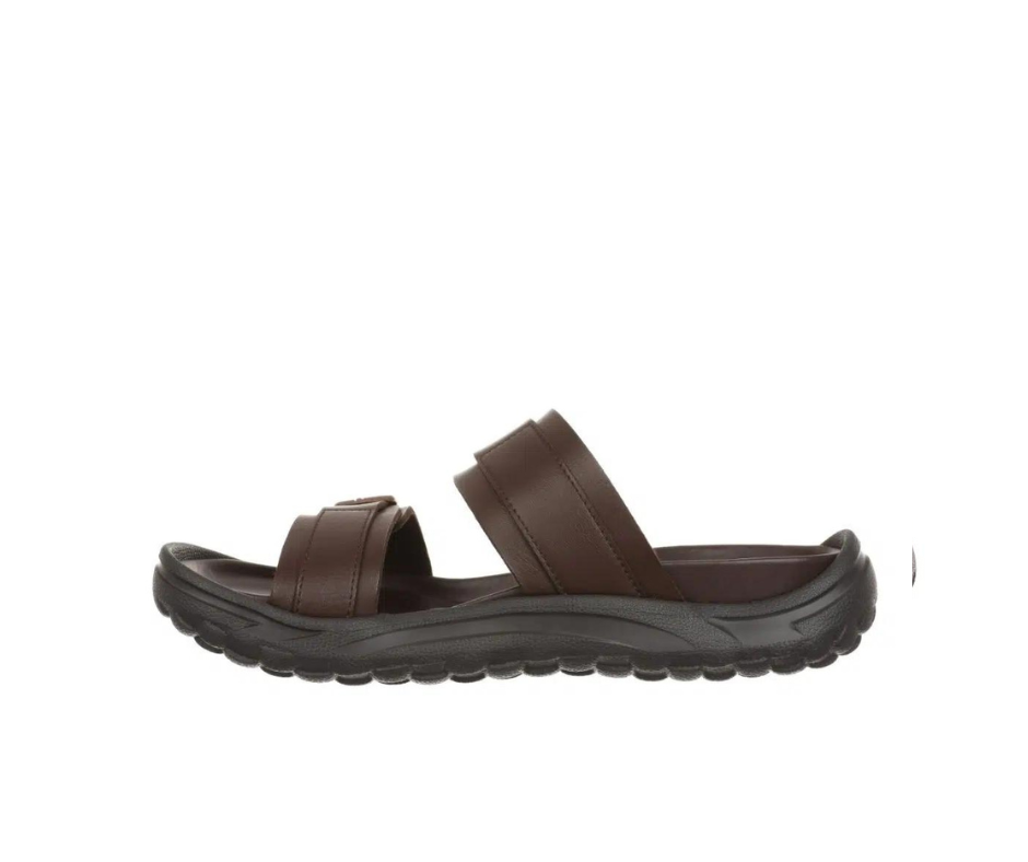 Brun herr slip-on sandal från MBT med ergonomisk fotbädd